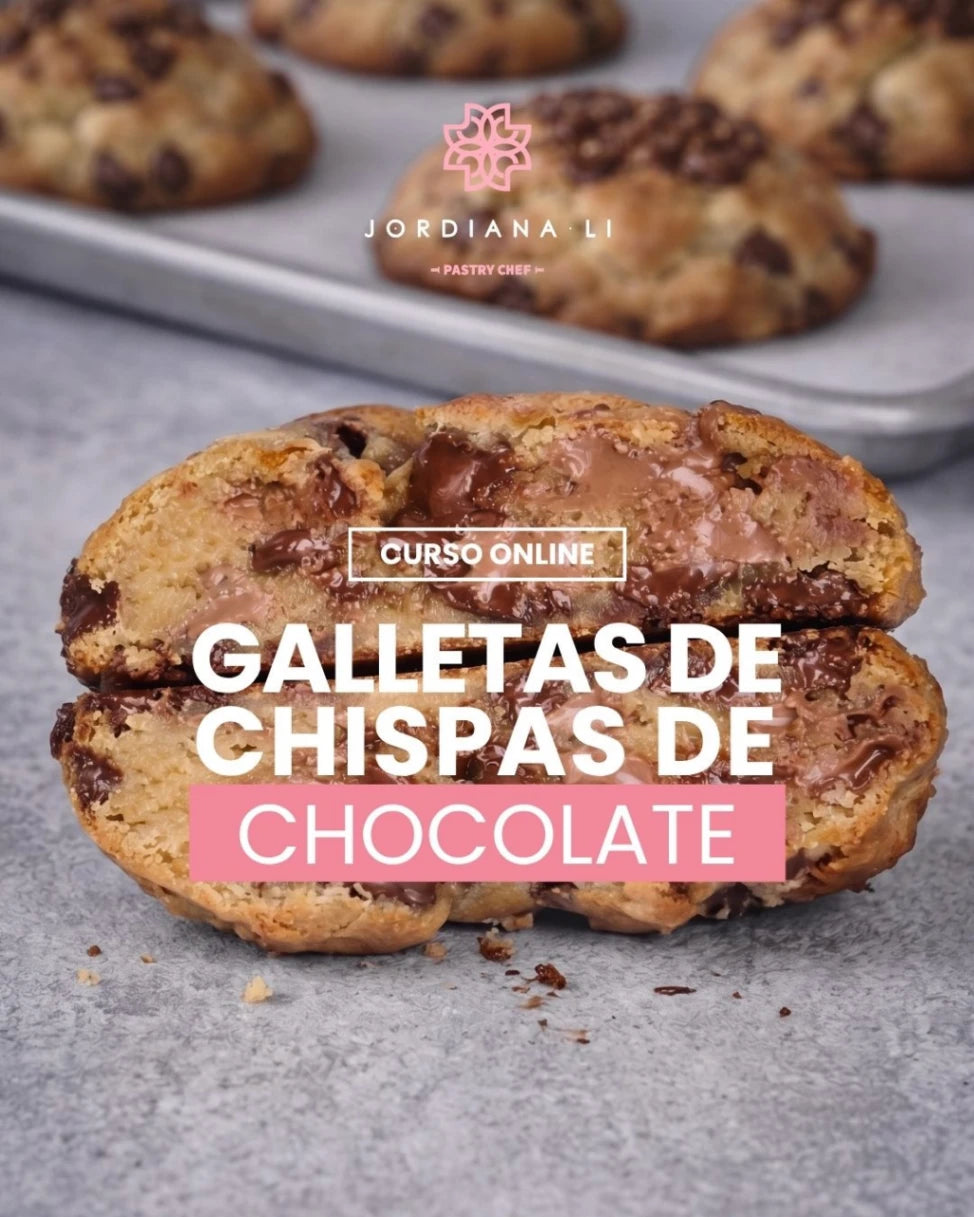 Galletas de Chispas de Chocolate - Jordiana Li Escuela de Repostería Online