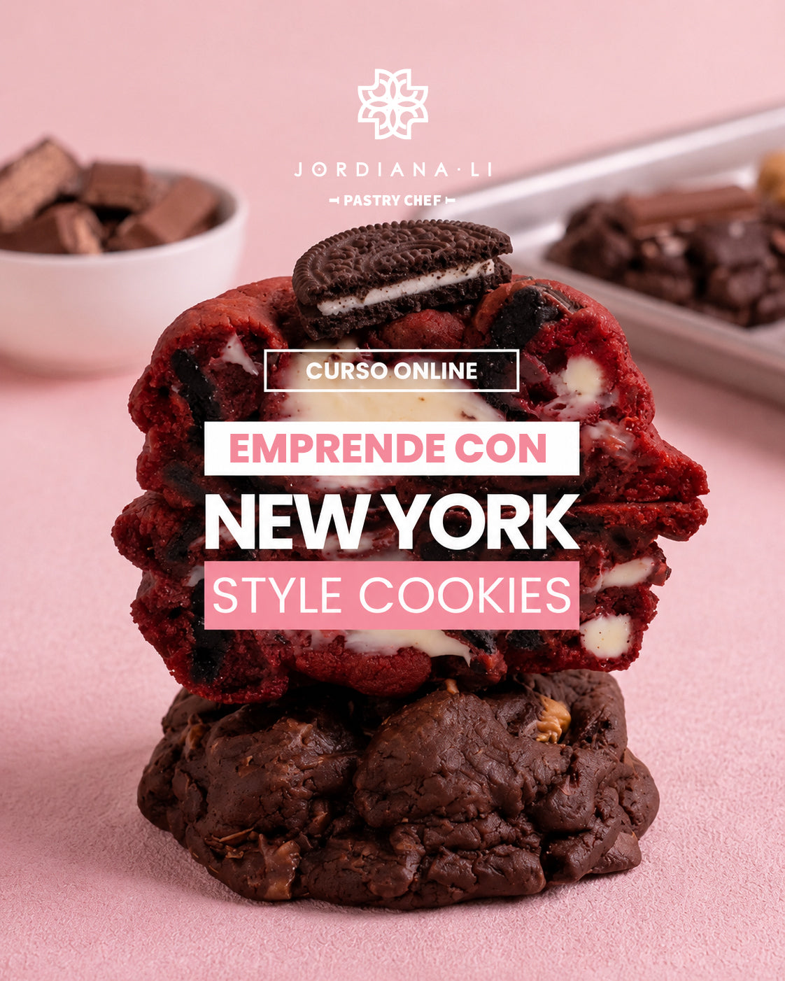 Curso New York Style Cookies - Escuela de repostería online Jordiana Li