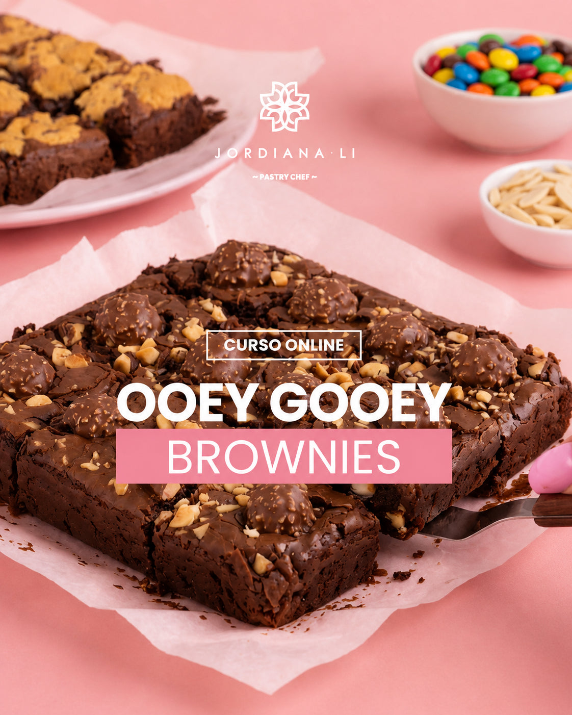 Ooey Gooey Brownies - Jordiana Li Escuela de Repostería Online