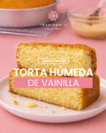 Torta Húmeda de Vainilla - Jordiana Li Escuela de Repostería Online
